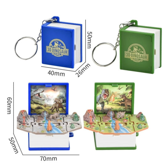 1048 Three-dimensional book folding pop-up toy book, keychain children's stress relieving toys