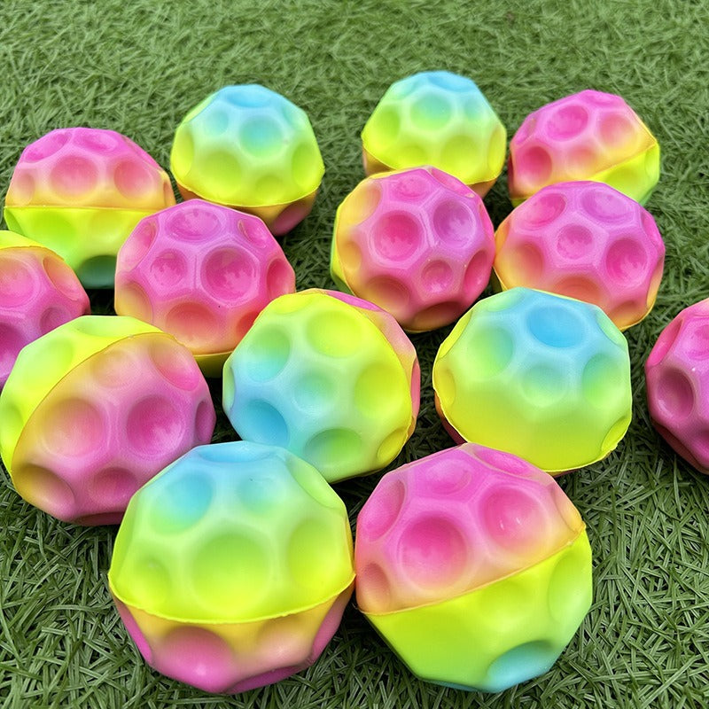 1053 Foam solid porous toy ball, decompression bouncing ball children's toys