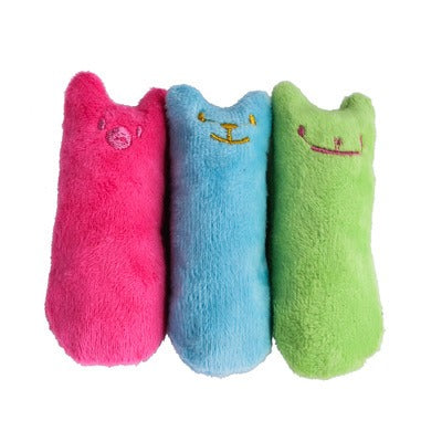 1002 Catnip toys, pet plush toys, chewing, teething, teasing cat toys, with rattle paper inside