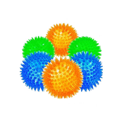 1025 Sounding pet toy ball, bite-resistant, bouncy spiky ball dog toys