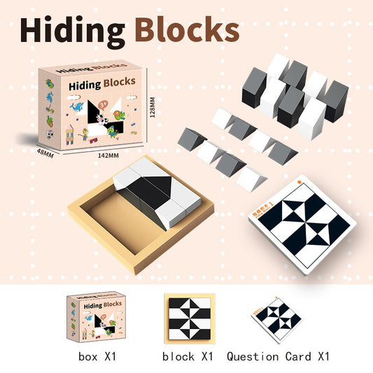 1058 Puzzle hidden block puzzle toys, parent-child interaction children's thinking training toys