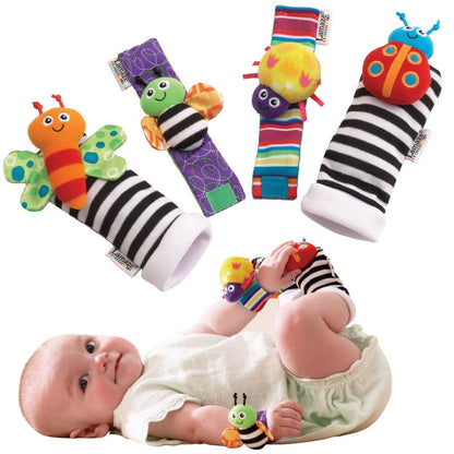 1041 Baby early education cartoon cute toys, newborn baby socks wristbands