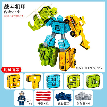 1006 Numbers 0-9 morphing ensemble toys, educational children's toys