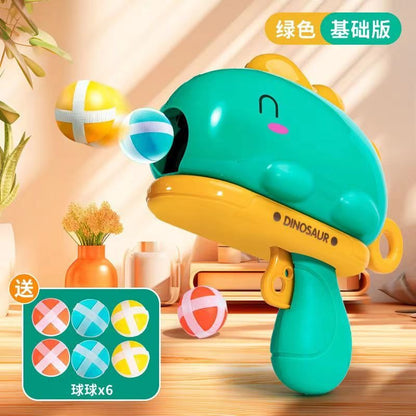 1049 Dinosaur sticky ball toy gun, parent-child interaction stress relief children's toys