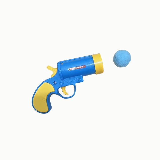 1016 Cat toys, plush ball launching gun, silent ball launching toy gun