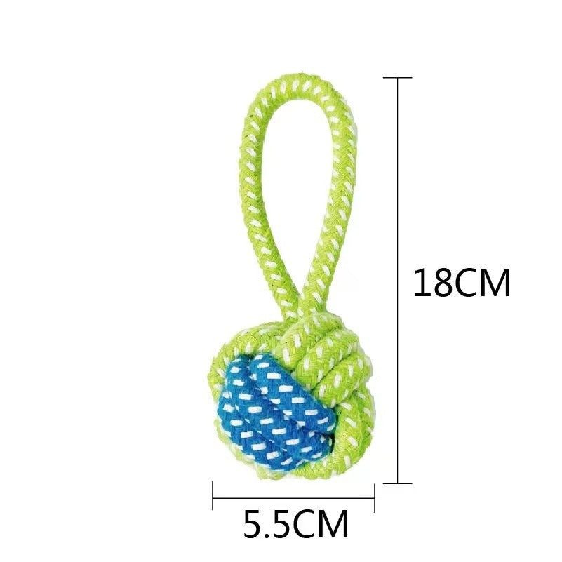 1032 Pet Dog Cotton Rope Toys, Teeth Cleaning and Bite Resistant Cotton Rope Set