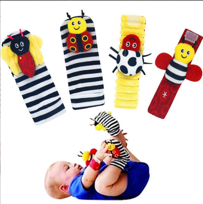 1041 Baby early education cartoon cute toys, newborn baby socks wristbands