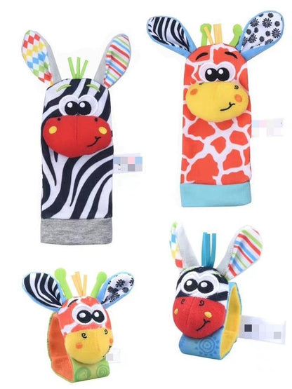 1041 Baby early education cartoon cute toys, newborn baby socks wristbands