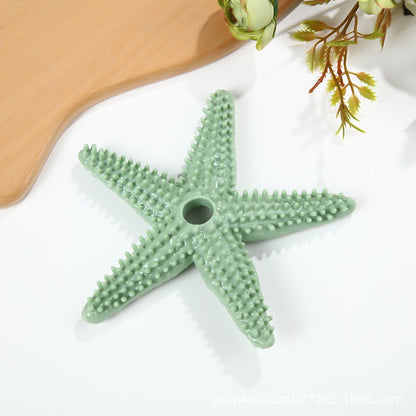 1027 Floating Pet Dog Teething Toys, Bite Resistant Teeth Cleaning Starfish Toys