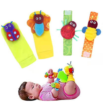 1041 Baby early education cartoon cute toys, newborn baby socks wristbands