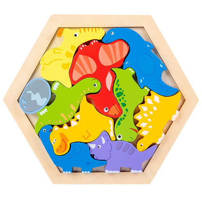 1013 Three-dimensional cartoon puzzle, educational assembling blocks children's toys