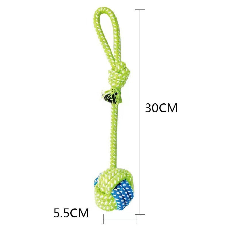 1032 Pet Dog Cotton Rope Toys, Teeth Cleaning and Bite Resistant Cotton Rope Set