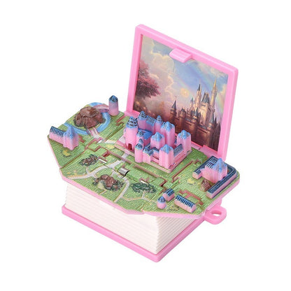 1048 Three-dimensional book folding pop-up toy book, keychain children's stress relieving toys